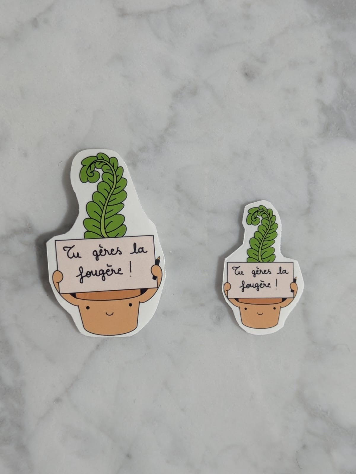 Sticker Grand I Tu gères la fougère
